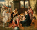 L'Adoration des Mages - Jan Swart van Groningen — weergave van het kunstwerk
