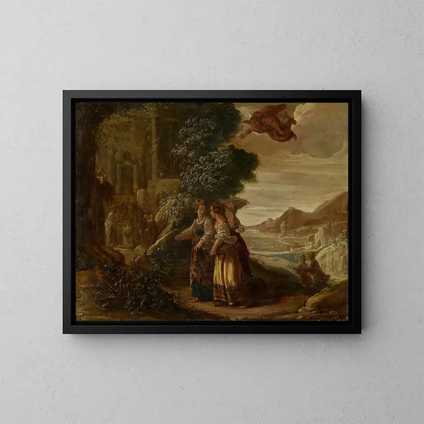 Mercury and Hersé - Jan Tengnagel — framed artwork on a wall