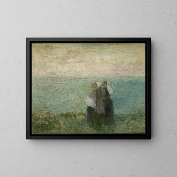 Women by the Sea - Jan Toorop — framed artwork on a wall