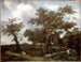 Een bos bij Den Haag met uitzicht op Huis ten Bosch - Jan van Kessel de Oude — weergave van het kunstwerk