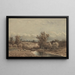 Landschap met rivier en koeien - Jan Vrolijk — ingelijst kunstwerk aan de muur