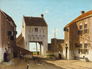 Jan Weissenbruch - A Town Gate in Leerdam.webp