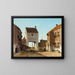 Een stadsdeur in Leerdam - Jan Weissenbruch — ingelijst kunstwerk aan de muur