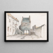 van Leerdam - Jan Weissenbruch — ingelijst kunstwerk aan de muur