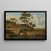 Landschapschilderij met duinen en valkeniers - Jan Wijnants — ingelijst kunstwerk aan de muur
