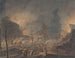 Lodewijk Napoléon bezoekt de runen op het Rapenburg in Leiden na de explosie van het buskruitschip op 12 januari 1807 - Jan Willem Pieneman — weergave van het kunstwerk