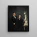 Louis Royer Sculptor and Albertus Bernardus Rothan Stockbroker, Friend of the Arts and Patron of Sciences - Jan Willem Pieneman — framed artwork on a wall