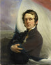 van het portret van Jacob Hobein die de Nederlandse vlag onder vijandelijk vuur heeft gered op 18 maart 1831 - Jan Willem Pieneman — weergave van het kunstwerk