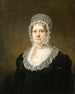 Portrait painting of Sara de Haan, widow of the subscriber from Amsterdam Cornelis Hartsen - Jan Willem Pieneman — artwork view