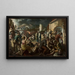 Christus en de stad - Jan Wydra — ingelijst kunstwerk aan de muur