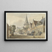 View of the village of Harmelen - Jan de Beijer — framed artwork on a wall
