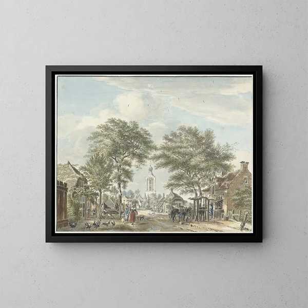 View of Scherpenzeel - Jan de Beijer — framed artwork on a wall