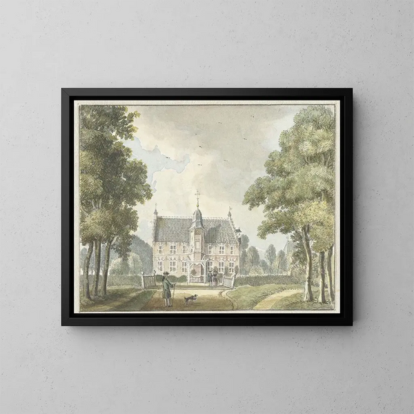 La Maison Hunderen à Twello - Jan de Beijer — framed artwork on a wall