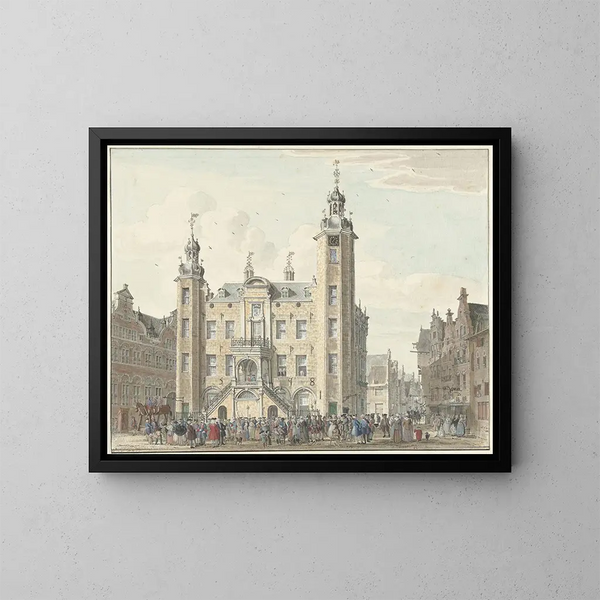 L'Hotel de Ville de Venlo - Jan de Beijer — framed artwork on a wall