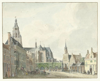 Markt in Arnhem - Jan de Beijer — weergave van het kunstwerk