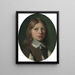Hoofd van een jonge jongen - Jan de Bray — ingelijst kunstwerk aan de muur
