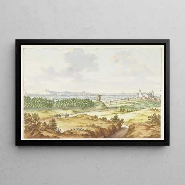 Jan van Call the elder - Gezicht op Kleef van de Galgenberg.webp