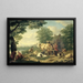L'Heure de la traite - Jan van Gool — ingelijst kunstwerk aan de muur