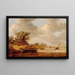 Regenachtige dag - Jan van Goyen — ingelijst kunstwerk aan de muur