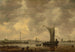 Estuaire fluvial avec navires et pêcheurs sur le rivage - Jan van Goyen — weergave van het kunstwerk