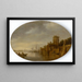 Boten in de haven - Jan van Goyen — ingelijst kunstwerk aan de muur