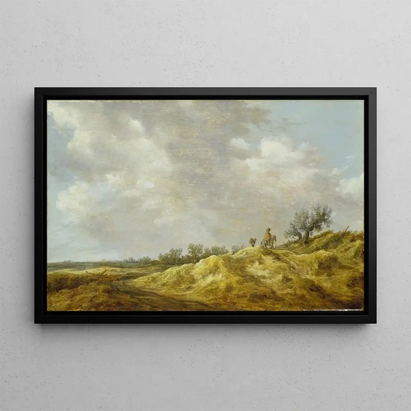 Wandelpad door de duinen - Jan van Goyen — ingelijst kunstwerk aan de muur