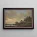Rivierscène met de taverne van de Zwaan - Jan van Goyen — ingelijst kunstwerk aan de muur