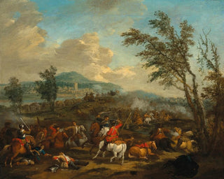Jan van Huchtenburg - A cavalry skirmish.webp