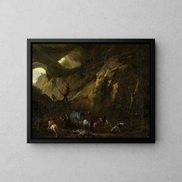 Attack - Jan van Huchtenburg — framed artwork on a wall