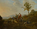Landschap met herders - Jan van Ossenbeeck — weergave van het kunstwerk
