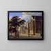 Buitenkerk schilderij - Jan van der Heyden — ingelijst kunstwerk aan de muur