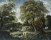 Uitzicht in het bos - Jan van der Heyden — weergave van het kunstwerk