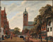 Vue du canal Oude Delft à Delft - Jan van der Heyden — weergave van het kunstwerk