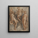 Drie godinnen: Minerva, Juno en Venus - Jan van der Straet — ingelijst kunstwerk aan de muur