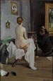 L'atelier du peintre - Janis Rozentāls — ingelijst kunstwerk aan de muur