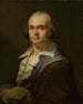 Portret van een man met een handschoen - János Mihály Hesz — weergave van het kunstwerk