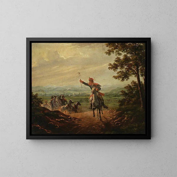 Wedding of Cracow - January Suchodolski — framed artwork on a wall