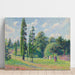 Reproductie van het schilderij Tuin van Kew, Londen, Bij een Vijver - Camille Pissarro