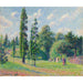 Reproductie van het schilderij Tuin van Kew, Londen, Bij een Vijver - Camille Pissarro