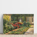 Reproductie van het schilderij Tuin van Wannsee - Huis met rode planten - Max Liebermann
