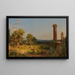 Italiaanse landschapsschilderij - Jasper Francis Cropsey — ingelijst kunstwerk aan de muur