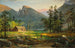 van het huis van de pioniers, Eagle Cliff, Montagnes Blanches - Jasper Francis Cropsey — weergave van het kunstwerk