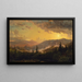 Schemering na een storm in de Catskill-bergen - Jasper Francis Cropsey — ingelijst kunstwerk aan de muur
