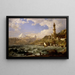 La Côte de Gênes - Jasper Francis Cropsey — ingelijst kunstwerk aan de muur