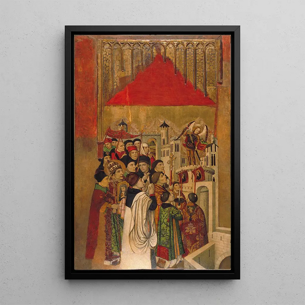 Jaume Huguet - Apparition of Saint Michael at the Castle of SantAngelo.webp