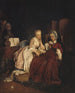 La Demande en mariage - Jean-Alphonse Roehn — weergave van het kunstwerk
