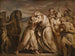 Joseph die zijn vader Jacob terugvindt in de woestijn aan de grens van Egypte - Jean-Antoine Julien — weergave van het kunstwerk