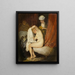 Een vrouw in haar toilette - Jean-Antoine Watteau — ingelijst kunstwerk aan de muur