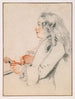 van een jonge heer die een viool bespeelt - Jean-Antoine Watteau — weergave van het kunstwerk