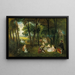 Feest Galante in een Bosrijk Landschap - Jean-Antoine Watteau — ingelijst kunstwerk aan de muur